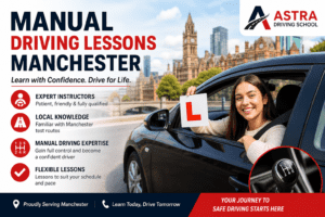 Manual driving lessons in Manchester